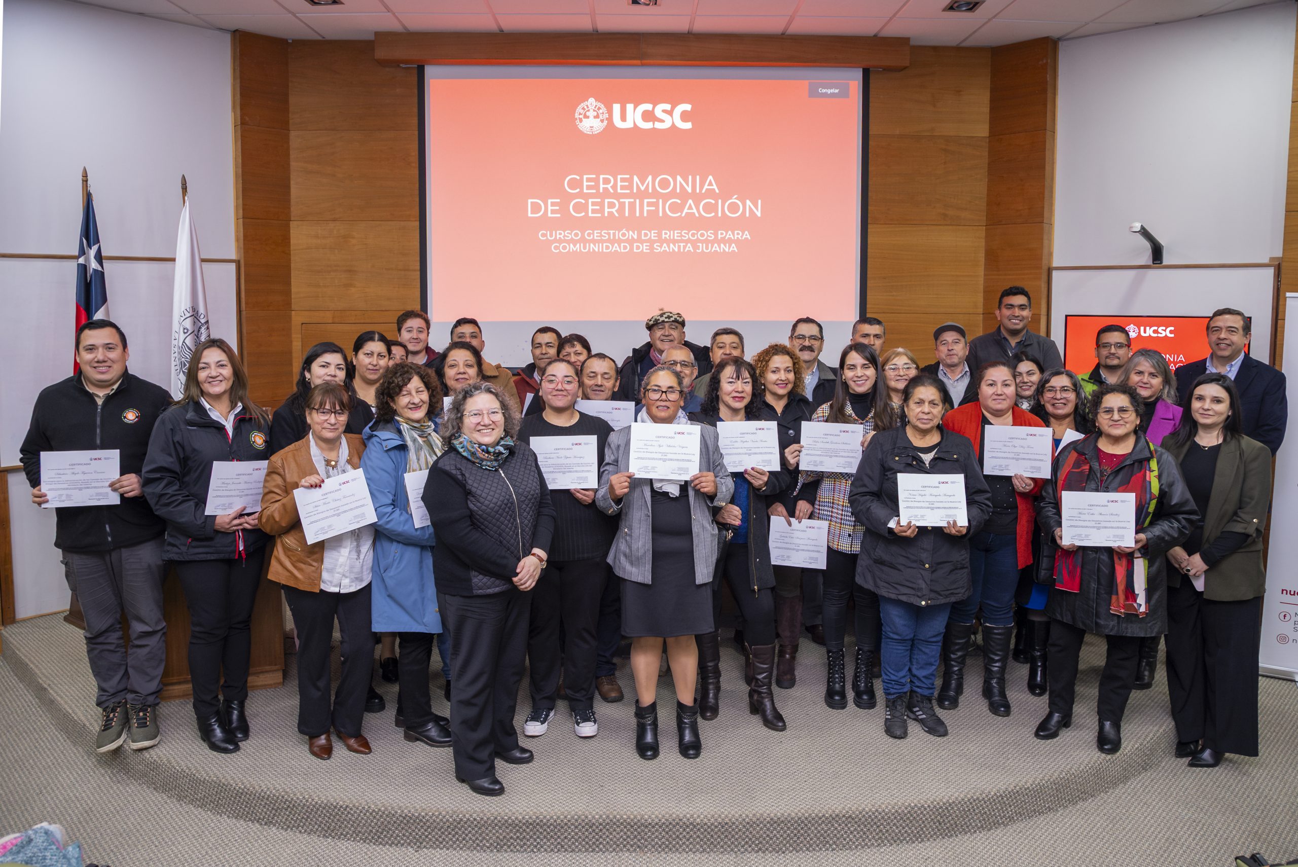 Santa Juana refuerza su resiliencia comunitaria con certificación en gestión de riesgos