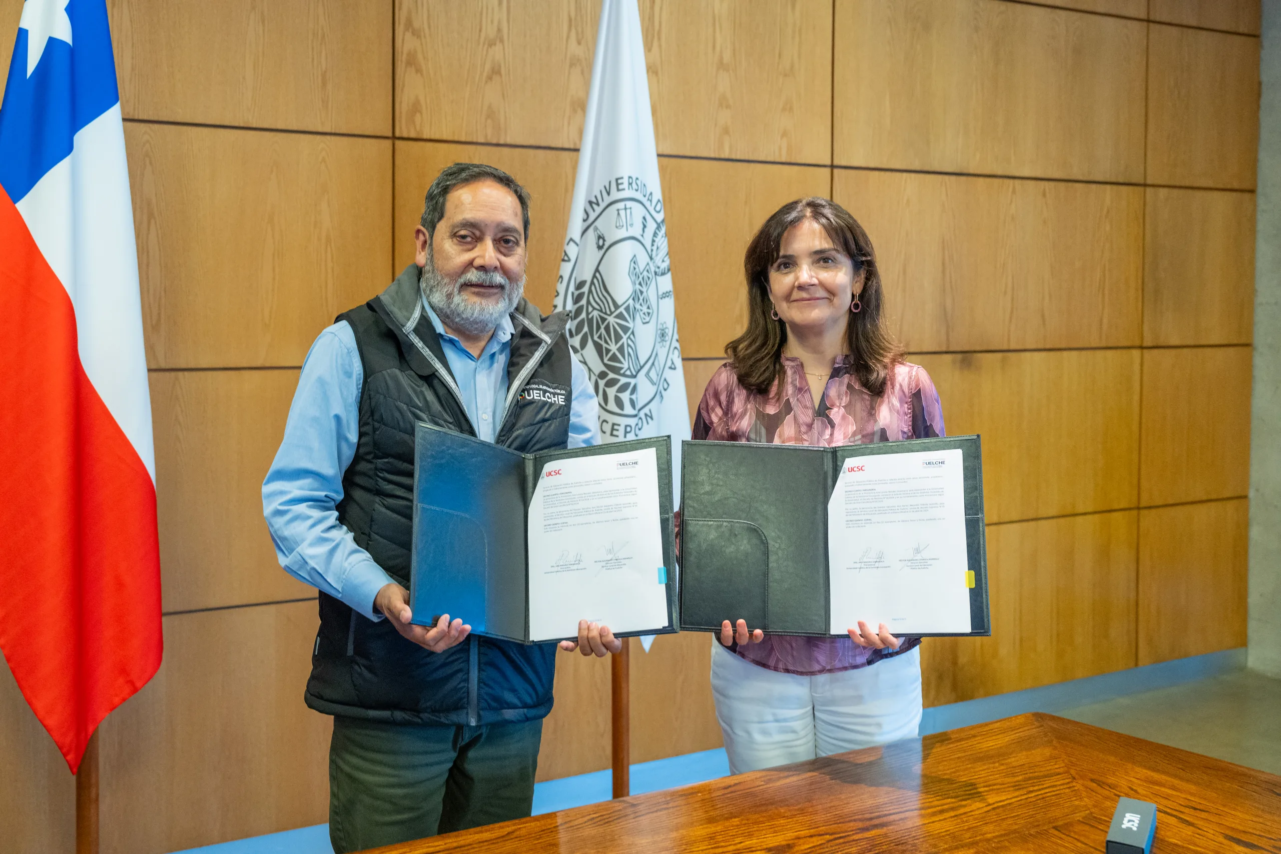 UCSC y SLEP Puelche formalizan alianza para el desarrollo educativo en siete comunas