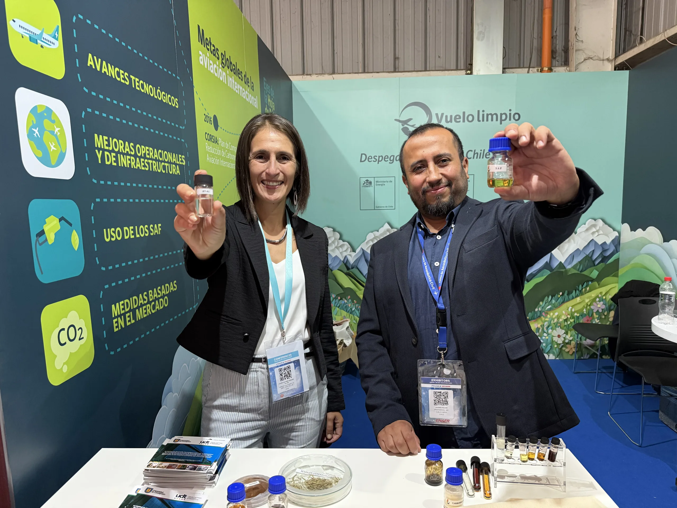 UCSC destaca en FIDAE con combustible sostenible de aviación desde residuos